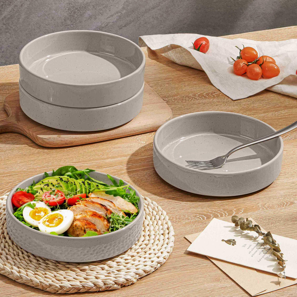 Set of 4 35oz Stoneware Pasta Bowls S871308